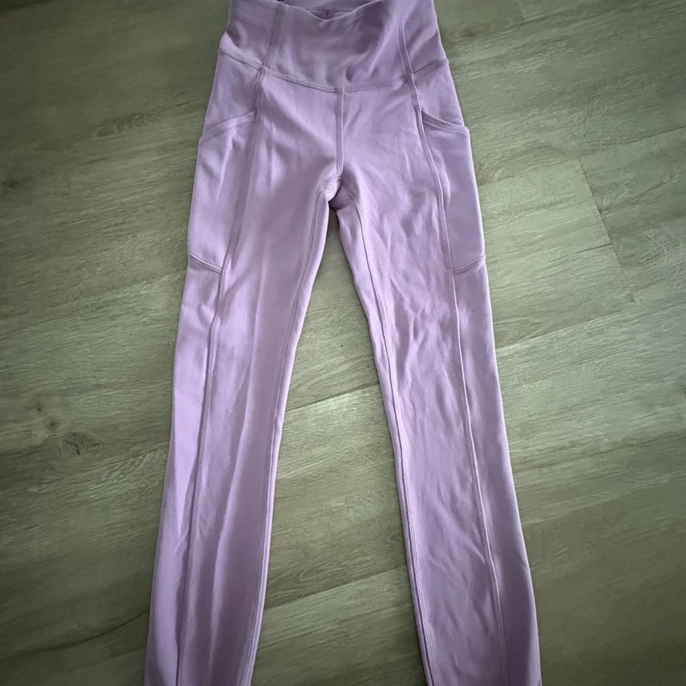 Lululemon Athletica Light Purple High-Waist Leggings
